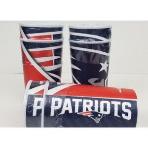 New England Patriots 22oz Pint Glasses Wholesale 16 Total Pint Cups Lot of 8